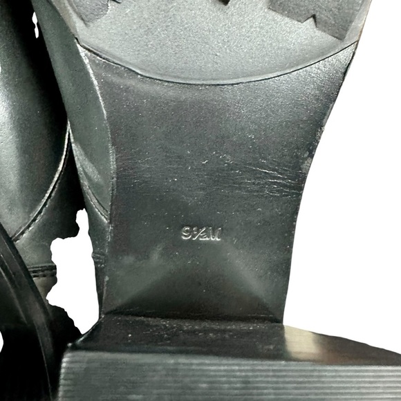 Tory Burch Broome High Heel Leather Combat Boots - Picture 6 of 8